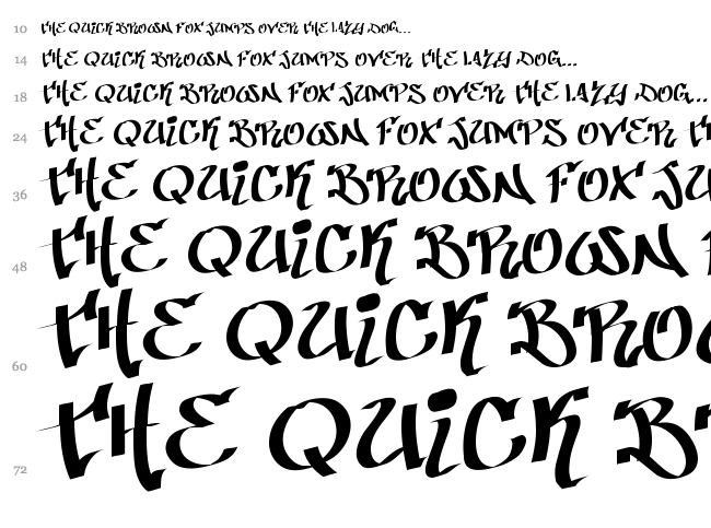 Patinio Graffiti font waterfall